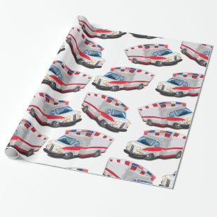 Tecknad Leksak Ambulances Presentpapper