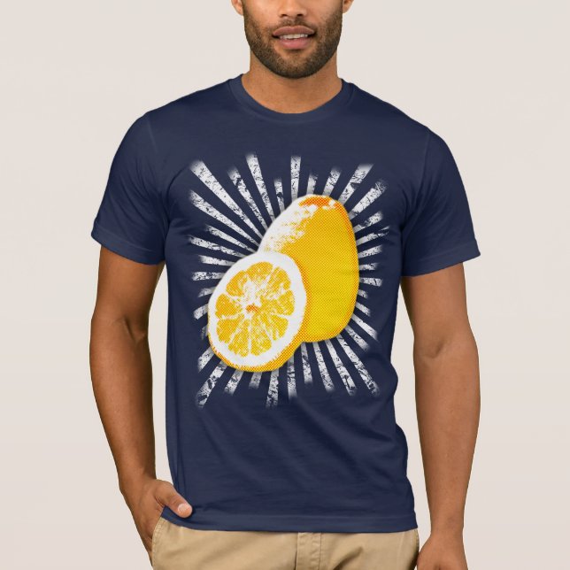 Tecknad Lemon Stänk Tee (Framsida)
