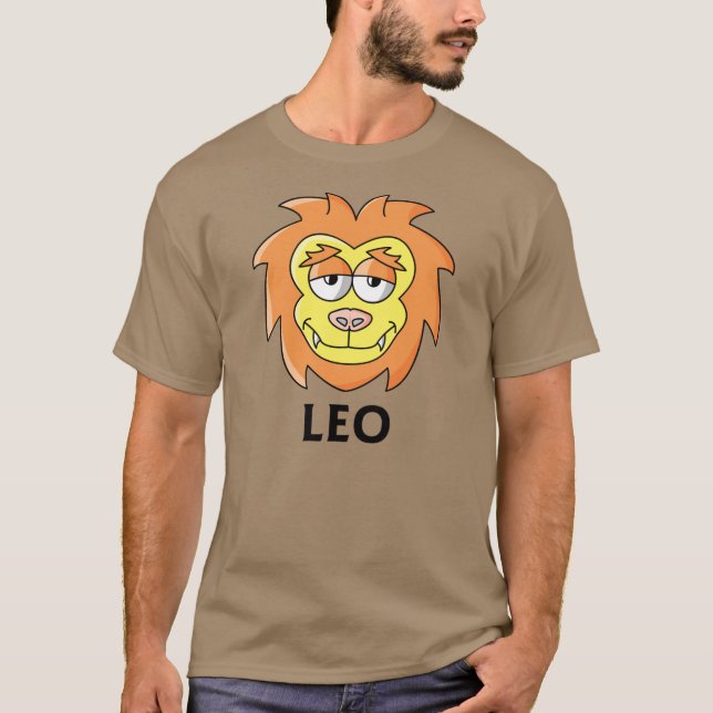 Tecknad Leo Lejon Tee Shirt (Framsida)