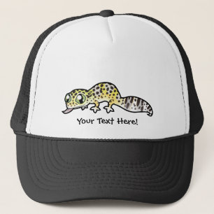 Tecknad leopardgecko keps