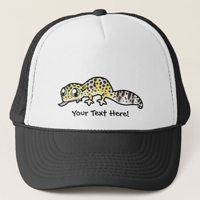 Tecknad leopardgecko keps (Framsida)