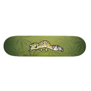 Tecknad leopardgecko skateboard bräda 20,5 cm