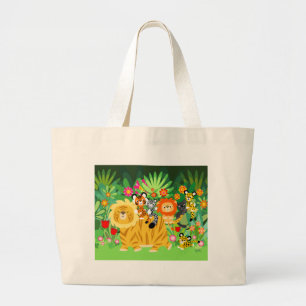 Tecknad Liger and Friends anpassningsbar bag Jumbo Tygkasse