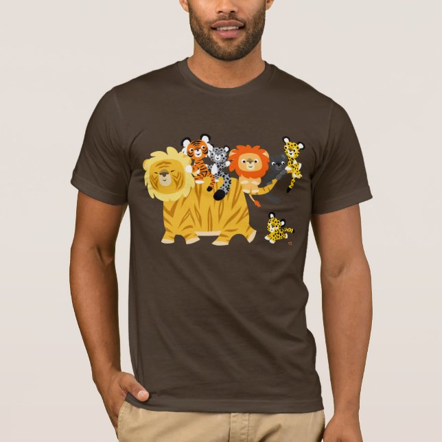 Tecknad Liger and Friends vuxen T-shirt (Framsida)