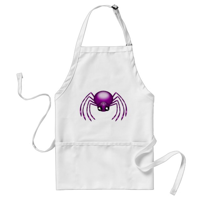 Tecknad Lila Spider Craft Apron Förkläde (Framsidan)