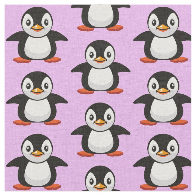 tecknad liten penguin tyg (Närbild)