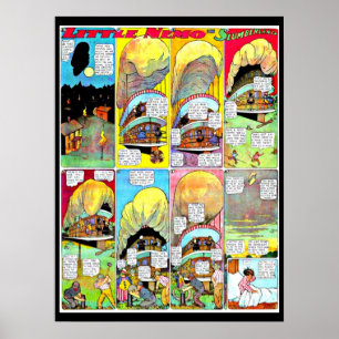Tecknad-Little Nemo 17 med poster Vintage