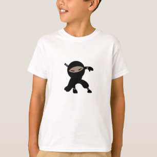 Tecknad Little Ninja Warrior T Shirt