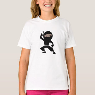 Tecknad Little Ninja Warrior T Shirt