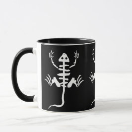 Tecknad Lizard Skeleton Bones Mugg