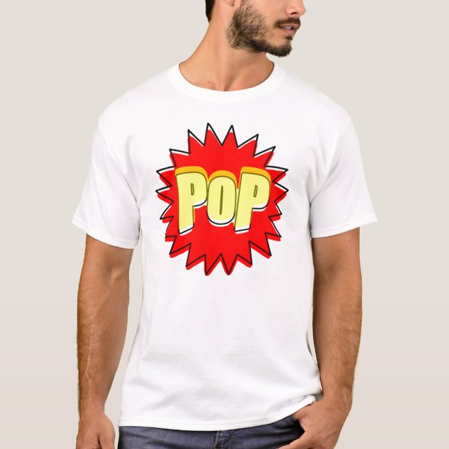 Tecknad ljud, effekt tee shirt (Framsida)