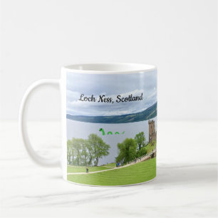 Tecknad Loch Ness Monster Funny Scotland Gift Kaffemugg