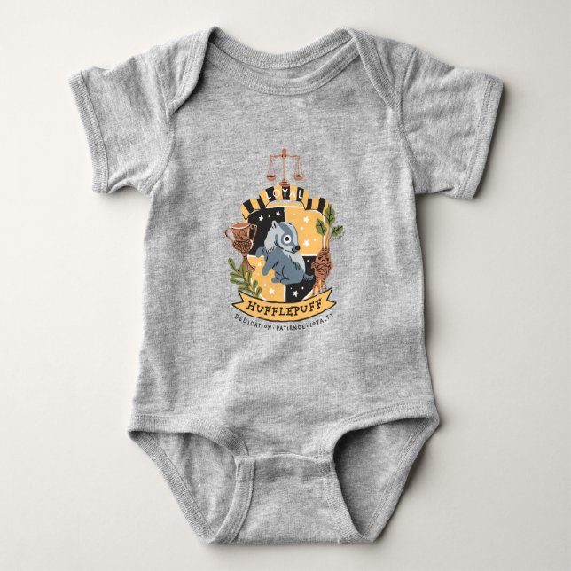 Tecknad Loyal Hufflepuff T Shirt (Framsida)