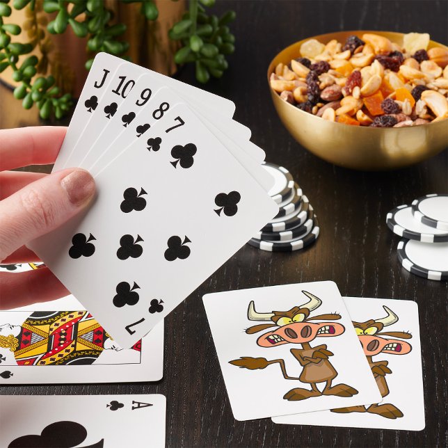 Tecknad Mad Cow Casinokort (Skapare uppladdad)