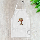 Tecknad Mad Cow Förkläde<br><div class="desc">En galen och galen tittar bil i en tecknad stil. Den här designen ser ut att vara verkligen för dessa Apron</div>