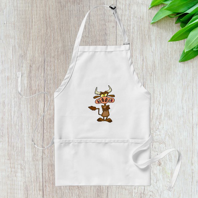 Tecknad Mad Cow Förkläde (Skapare uppladdad)