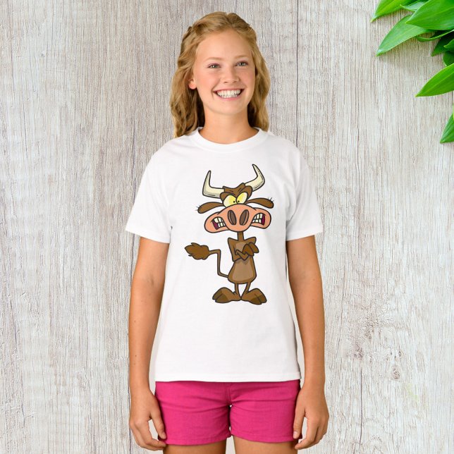 Tecknad Mad Cow T Shirt (Skapare uppladdad)