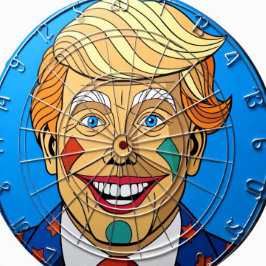 Tecknad Man Darttavla