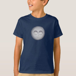 Tecknad månens leende sken t shirt