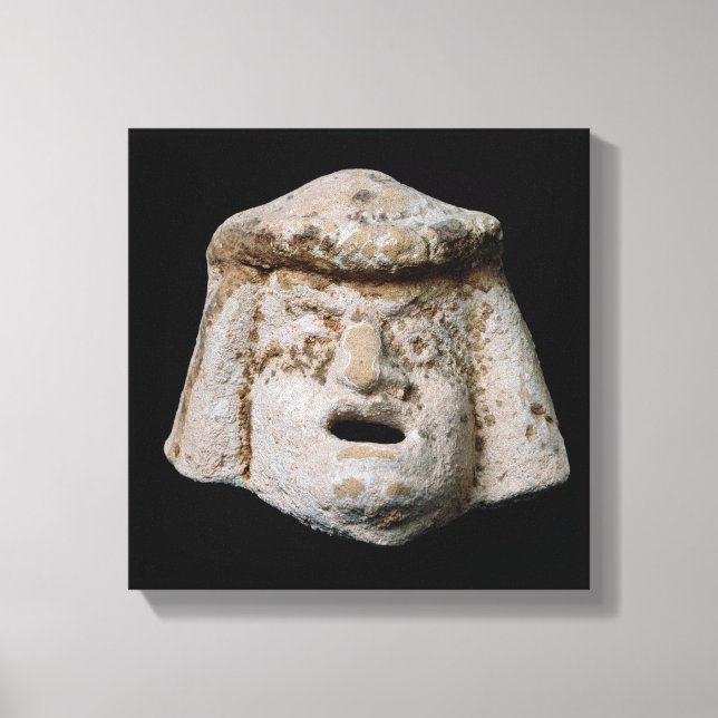 Tecknad mask canvastryck (Framsida)