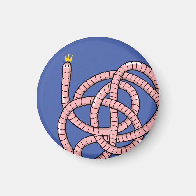 TECKNAD MASK i KRONA Magnet (Framsidan)