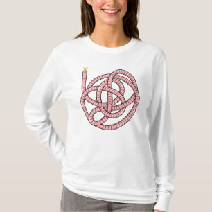 Tecknad mask i krona t shirt