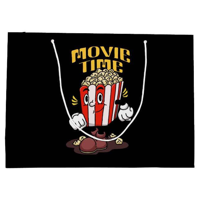 Tecknad maskot för popcorn (Baksidan)