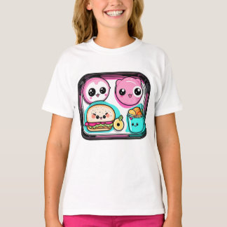 Tecknad Mat Gift för barn T Shirt