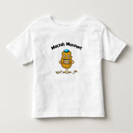Tecknad Matzah Monster Passover T-Shirt