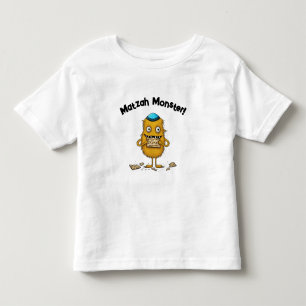 Tecknad Matzah Monster Passover T-Shirt