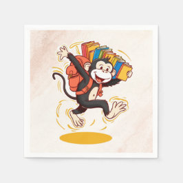 Tecknad med Bokar | Roligt School Pappersservett