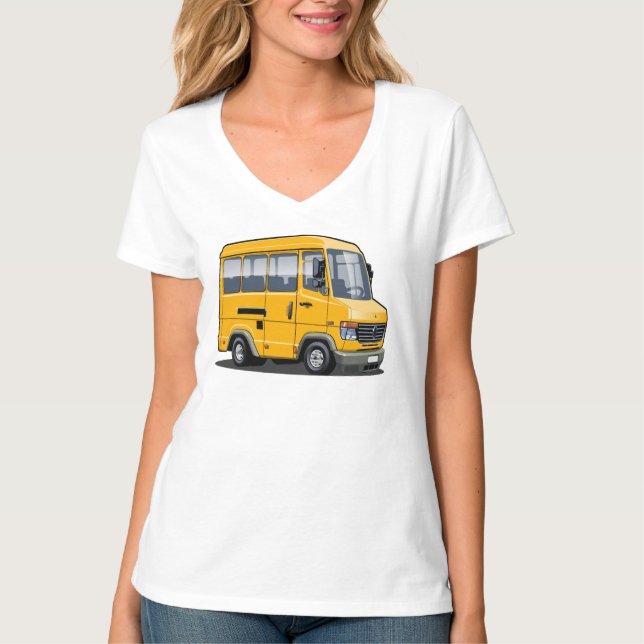 Tecknad mini buss t shirt (Framsida)