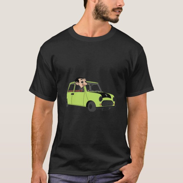 Tecknad Mini Cooper T Shirt (Framsida)