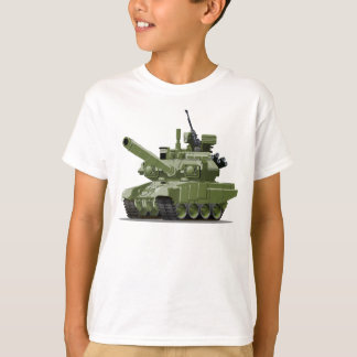 Tecknad modern pansar tank t shirt