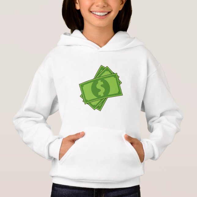 Tecknad Money Dollar Bills T Shirt (Framsida)
