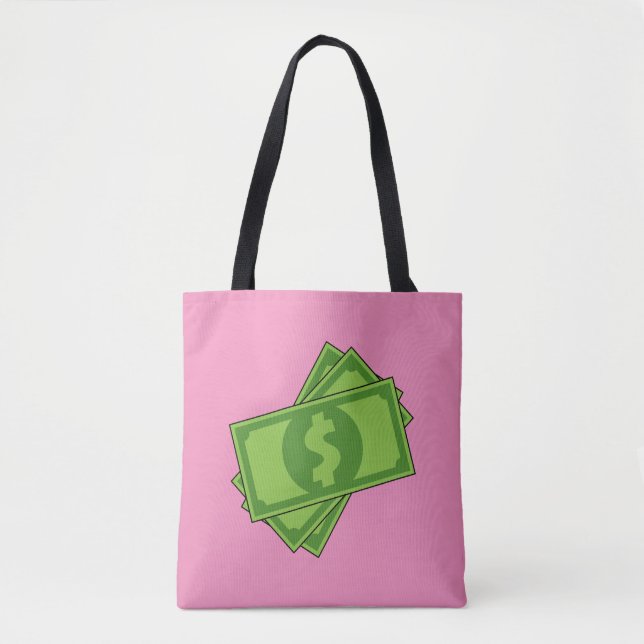Tecknad Money Dollar Bills Tygkasse (Framsida)