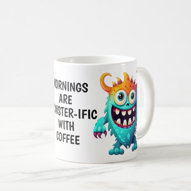 Tecknad Monster Kaffemugg (Framsida höger)