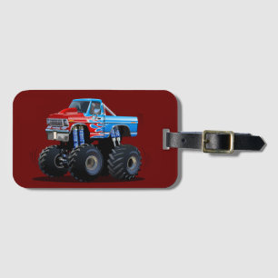 Tecknad monster lastbil bagagebricka