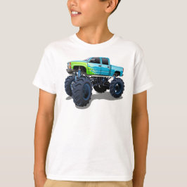 Tecknad monster lastbil t shirt