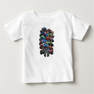 Tecknad monster lastbil t shirt