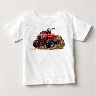 Tecknad monster lastbil t shirt