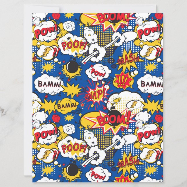 Tecknad Mönster pappra lakan (Framsida)