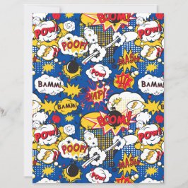 Tecknad Mönster pappra lakan