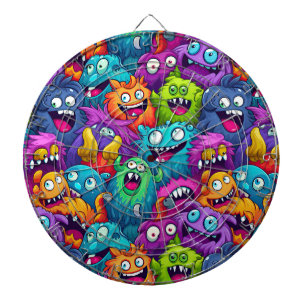 Tecknad Monsters Dartboard Darttavla