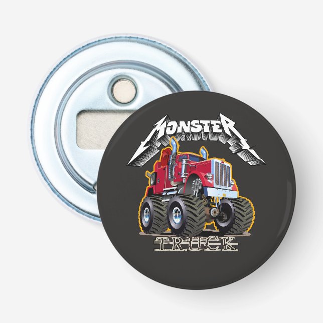 Tecknad monstertruck flasköppnare (Framsidan)