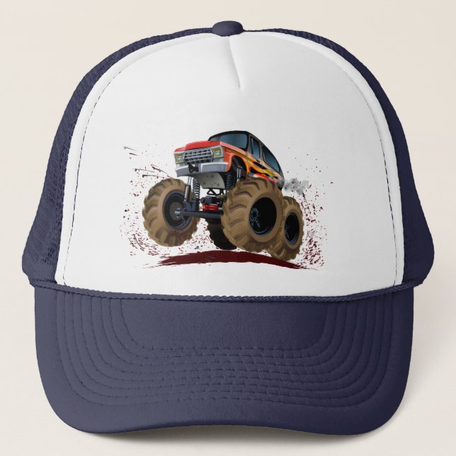 Tecknad monstertruck keps (Framsida)