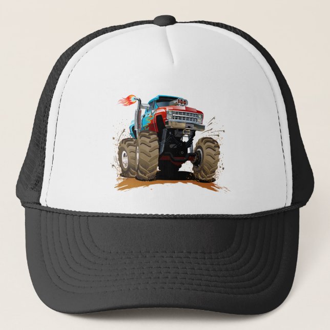 Tecknad monstertruck keps (Framsida)
