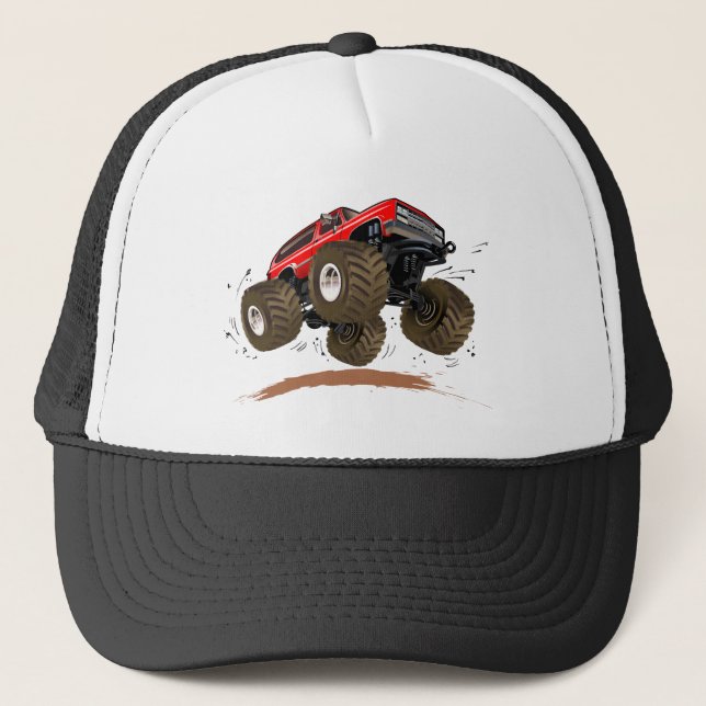 Tecknad monstertruck keps (Framsida)