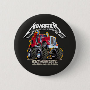 Tecknad monstertruck knapp