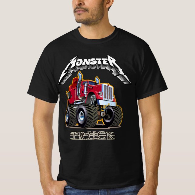 Tecknad monstertruck t shirt (Framsida)